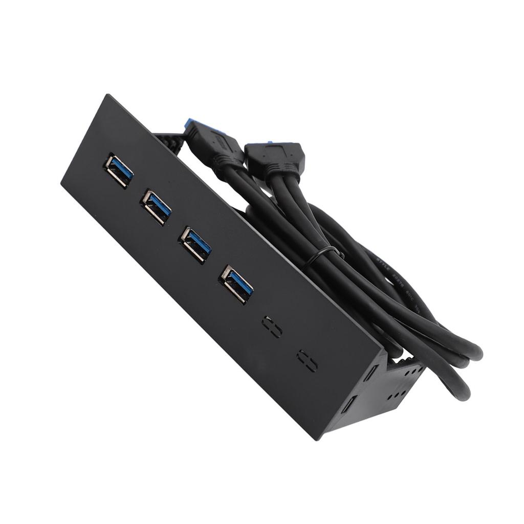 USB 3.0 Front Panel Hub 5.25in 4 Ports 5Gbps Stable Plug and Play Optical Drive Front Panel for