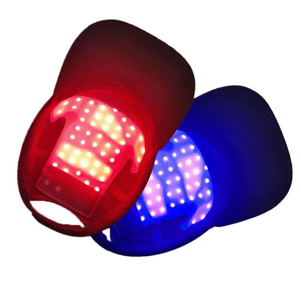 Red Blue Light Hair Growth Device Infrared Light Laser Hair Care Cap for Men and Women