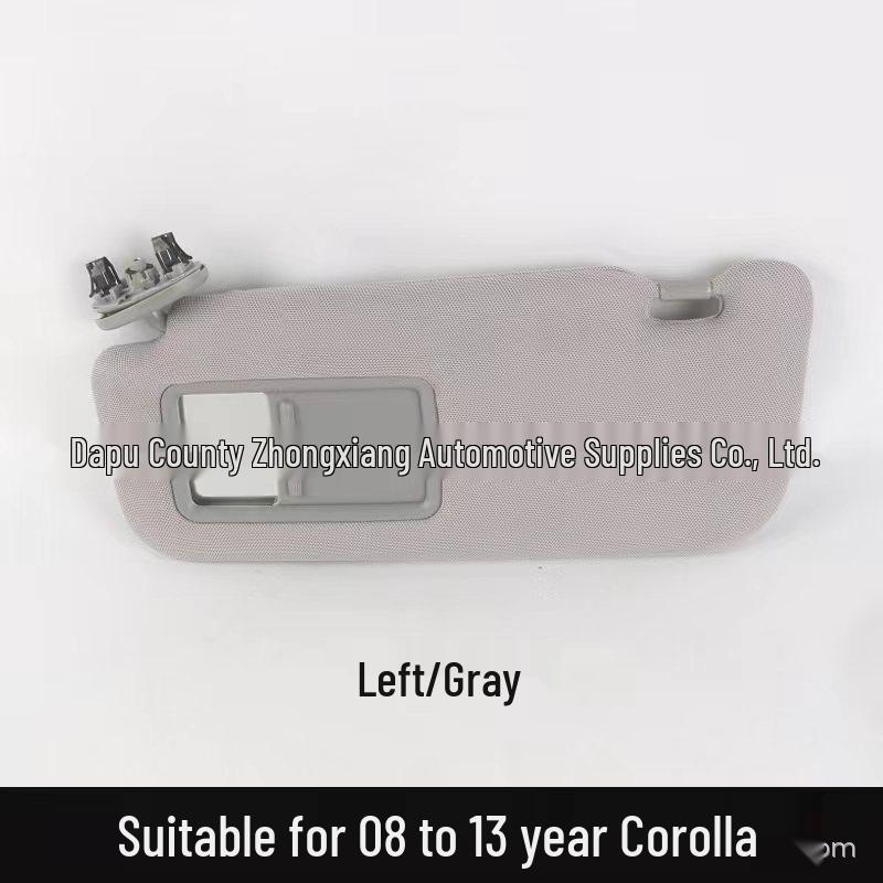 Солнцезащитный козырек для Corolla 2007-2013 с зеркалом для макияжа и солнцезащитной шторкой