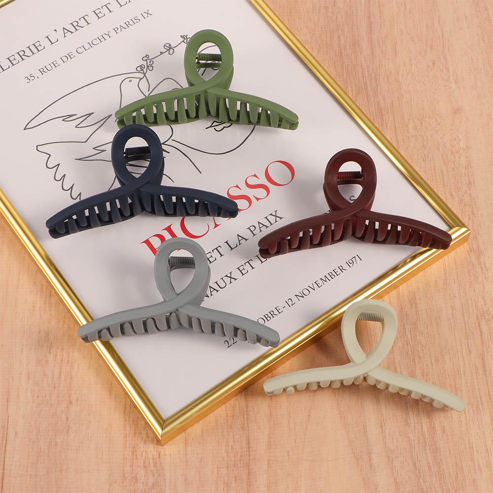 Cross Make Up Acrylic Fashion Women Cross Hair Claws Frosted Crab Clips Hair Accessories Hair Clips