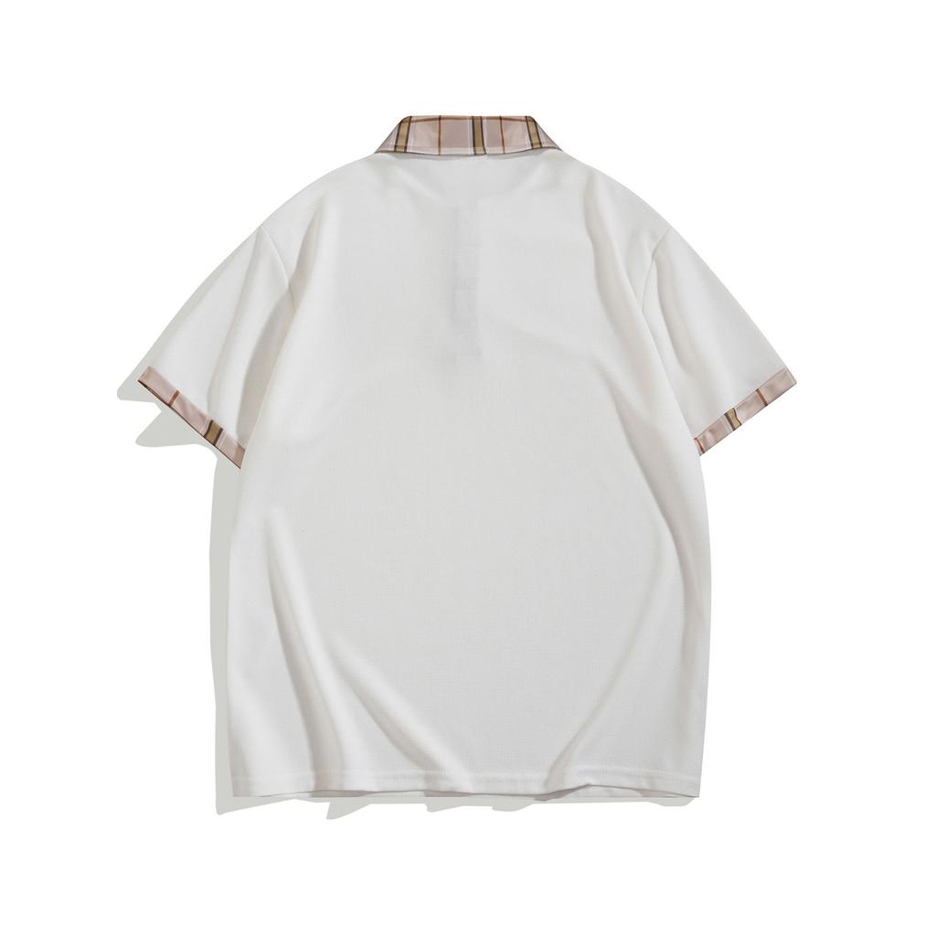 Мужская летняя спортивная модная дышащая рубашка на пуговицах, мужская спортивная повседневная клетчатая футболка