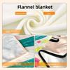 Laitu Custom Double-sided Wide-frame Flannel Blanket Digital Printed Air Conditioning Sofa Nap Cover Blanket Gift Blanket