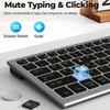 JOMAA 2.4G Беспроводная RGB Bluetooth Клавиатура - Бесшумная с Подсветкой, Офисная Версия