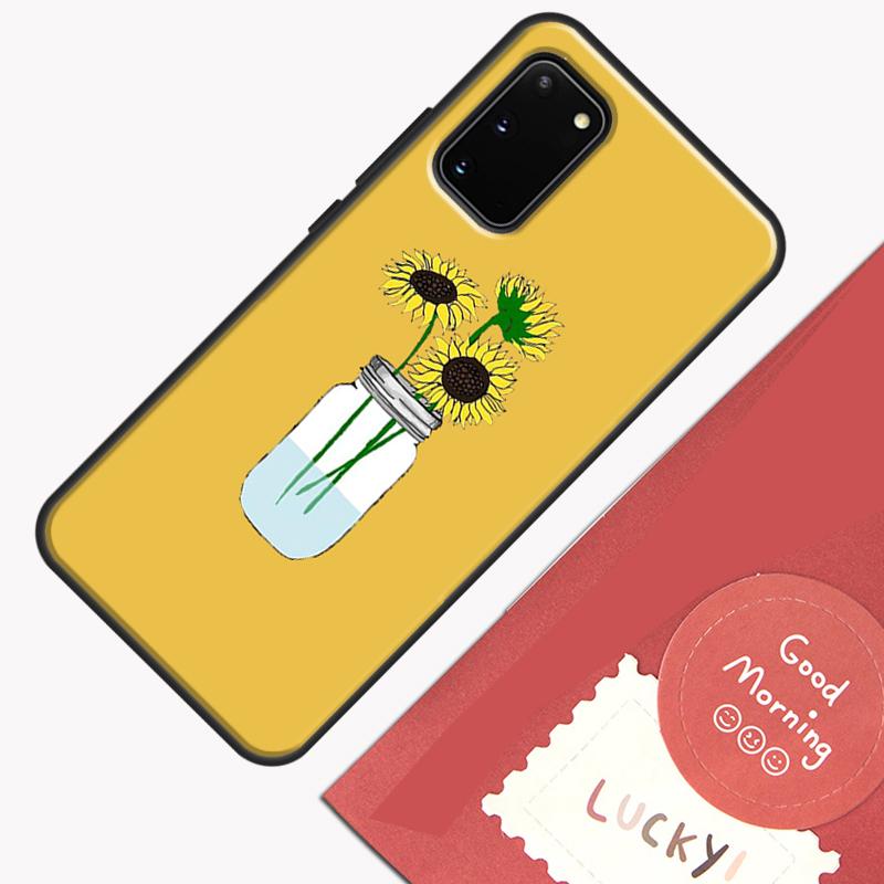 Цветочный чехол для телефона с ромашками и подсолнухами для Samsung Galaxy S23 S26 Ultra S20 S21 S22 S24 S25 Plus S10 S25 FE Защитный корпус