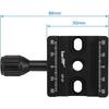 Haoge Combo Boss Adapter with CP-51 50mm Arca-Swiss Compatible Quick Release Clamp for Manfrotto Tripod Ball Head Clamp Replacement