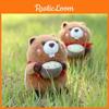 Hug Bowl Marmota Animal Plush Doll Keyring With Short Pile Fabric For Kids Gift
