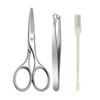 Universal Nose Hair Trimming Tweezers Stainless Steel Eyebrow Nose Hair Cut Manicure Facial Trimming Makeup Scissors Trimmer Cuticle Beard Ring Design
