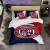 Stoke City Football 3 Piece Bedding Set Soft Duvet Cover Set with Pillowcases Printed Bedroom Decor Set for Home