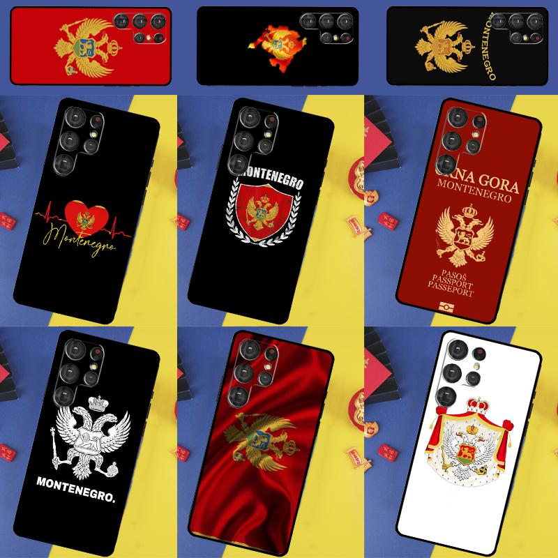 Montenegro Flag Phone Case For Samsung Galaxy S25 Ultra S9 S10 S20 S21 S22 Plus S23 FE S24 Ultra Back Cover