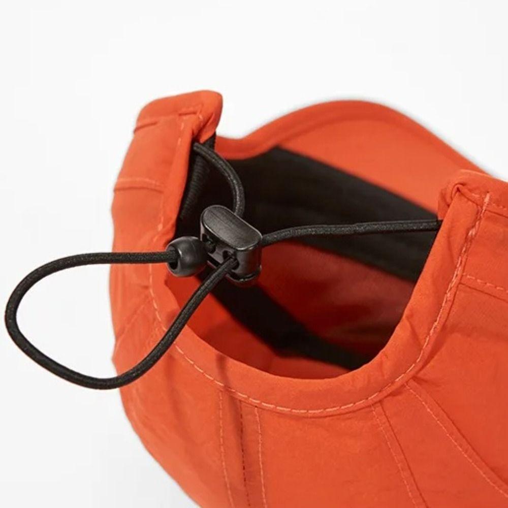 Breathable Baseball Cap Drawstring Elastic Quick-dry Hat Spring Summer 5-Panel Cap Snap Back