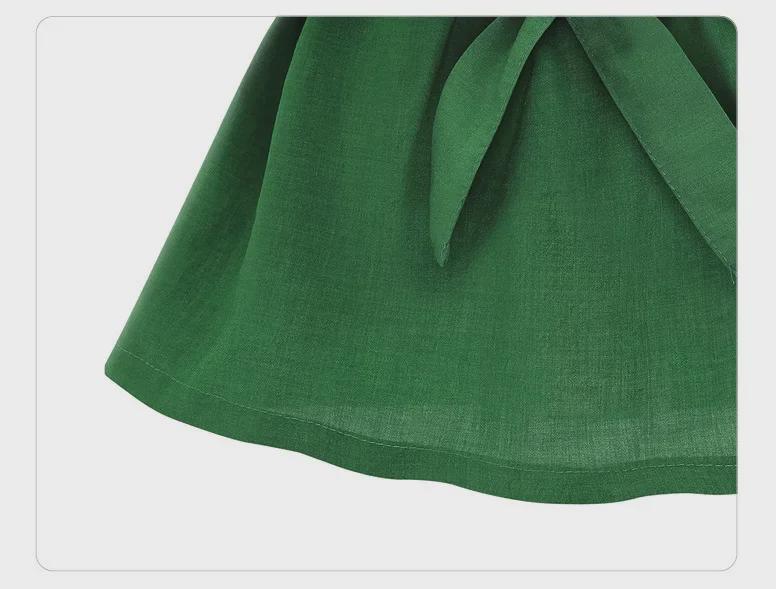 Summer V-Neck Cotton & Linen Bat Sleeve Shirt - Loose Fit, Plus Size Trend