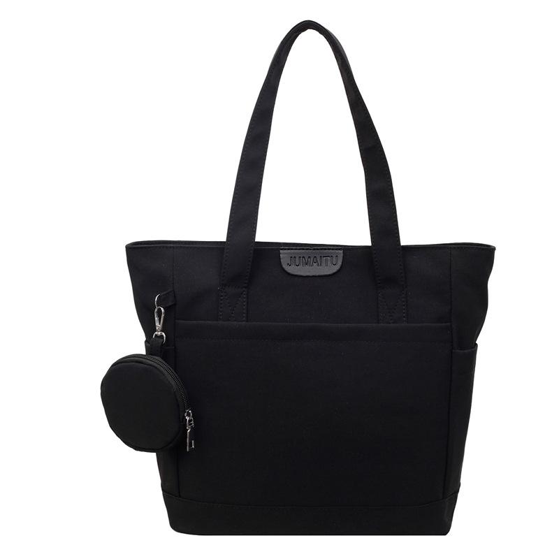 Новая простая сумка-тоут для поездок на работу, сумка через плечо, большая вместимость, легкая, модная, универсальная, женская сумка