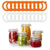 10 Pack Glass Jars Rubber Seals Compatible Silicone Seals Handy Silicone Sealing O-Rings Gaskets for Travel Mugs