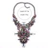 Fashion Exaggerated Necklace, Alloy Diamond-Encrusted Short Necklace, Crystal Jewelry
