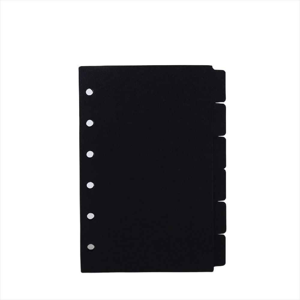 Paper A5 A6 A7 Black Loose-leaf Divider Index Divider Binder Index Separator Notebook Paper Divider