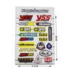 Kungfu Graphics Racing Sponsor Logo Micro Decal Sheet, White