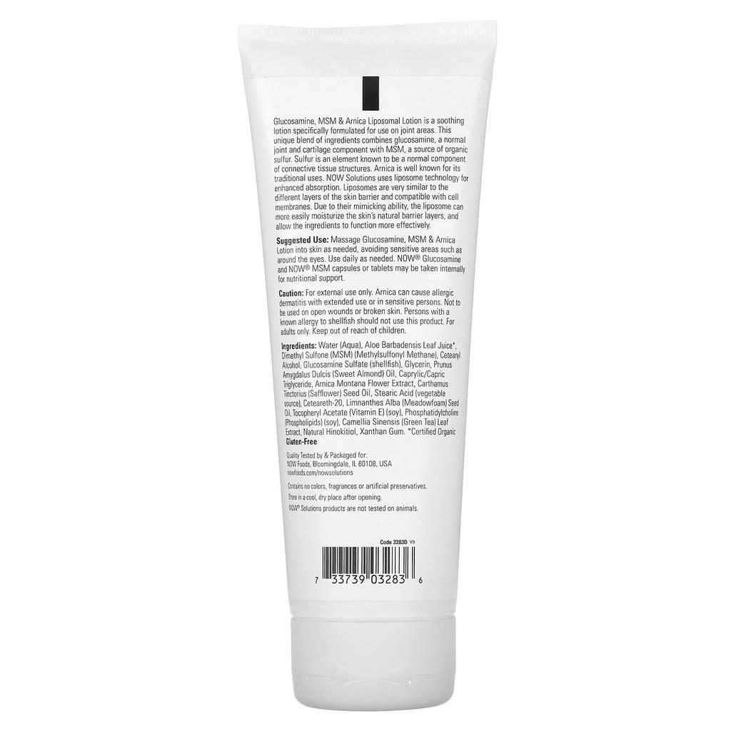 Solutions, Glucosamine, MSM & Arnica, Liposomal Lotion, 237Ml(8Fl Oz)