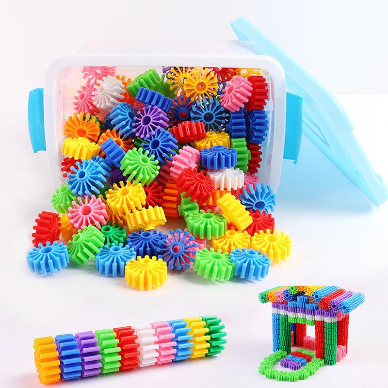 Versatile Rotatable Gear Building Blocks Set for Children Ages 2-6