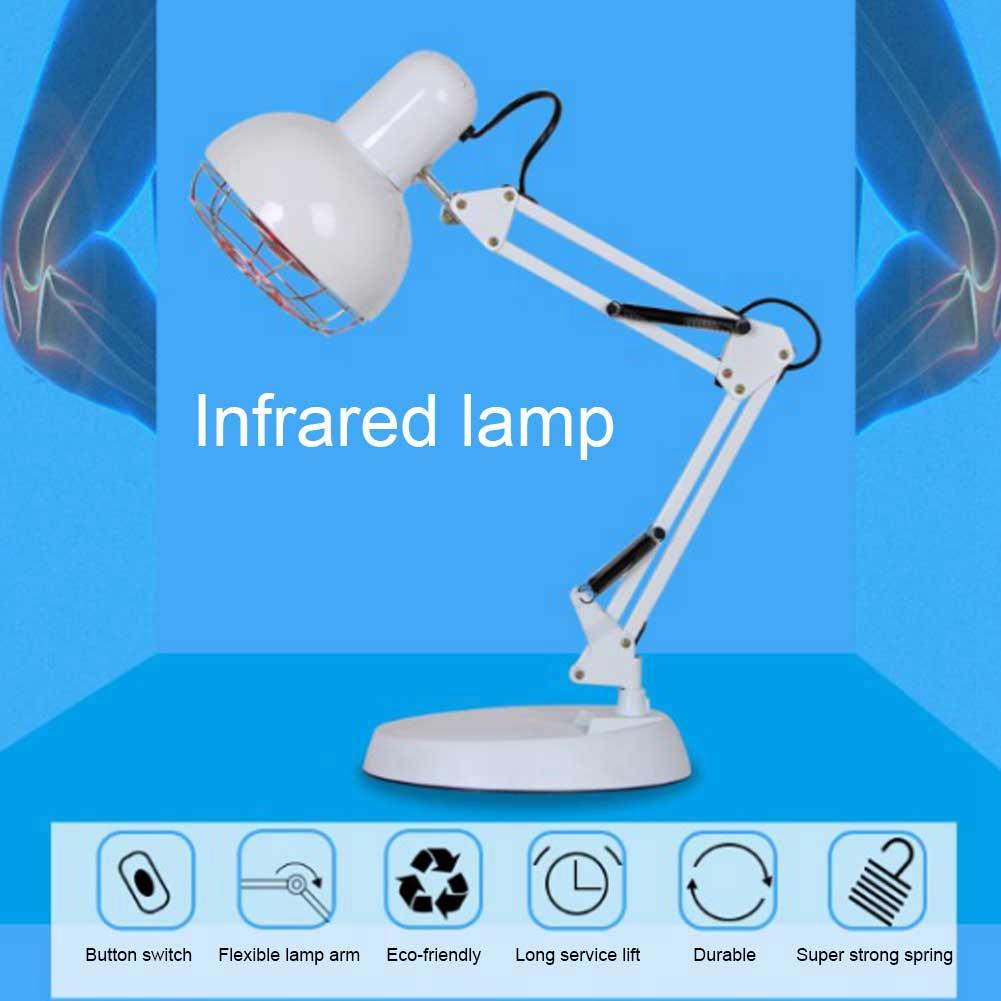 Инфракрасная нагревательная терапевтическая лампа с горячим компрессом для физиотерапии, световой прибор (Европейская вилка 220 В)