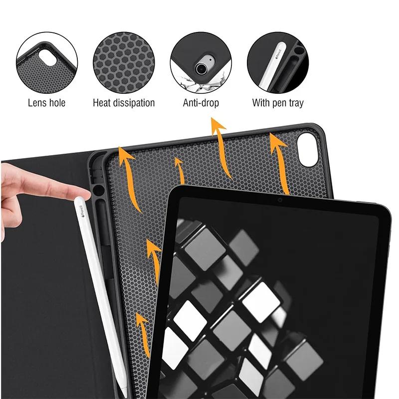 Cover For iPad Air 11 inch M2 M3 Tablet Case with Keyboard for iPad Air 5 Air 4th Gen 10.9 inch Keyboard Case Funda