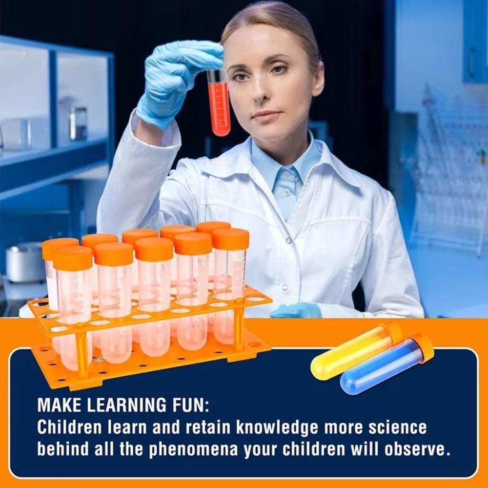 Learning Plastic Droppers Centrifuge Tube Holder Science Test Tubes Kids Test Tubes Student Use