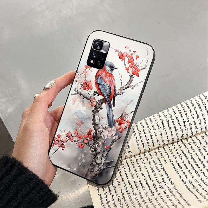 Чехол для телефона с птицами для Xiaomi Redmi note 13 12 Pro 11S 11 10 Pro 10S 12S Redmi 10 13C 9C