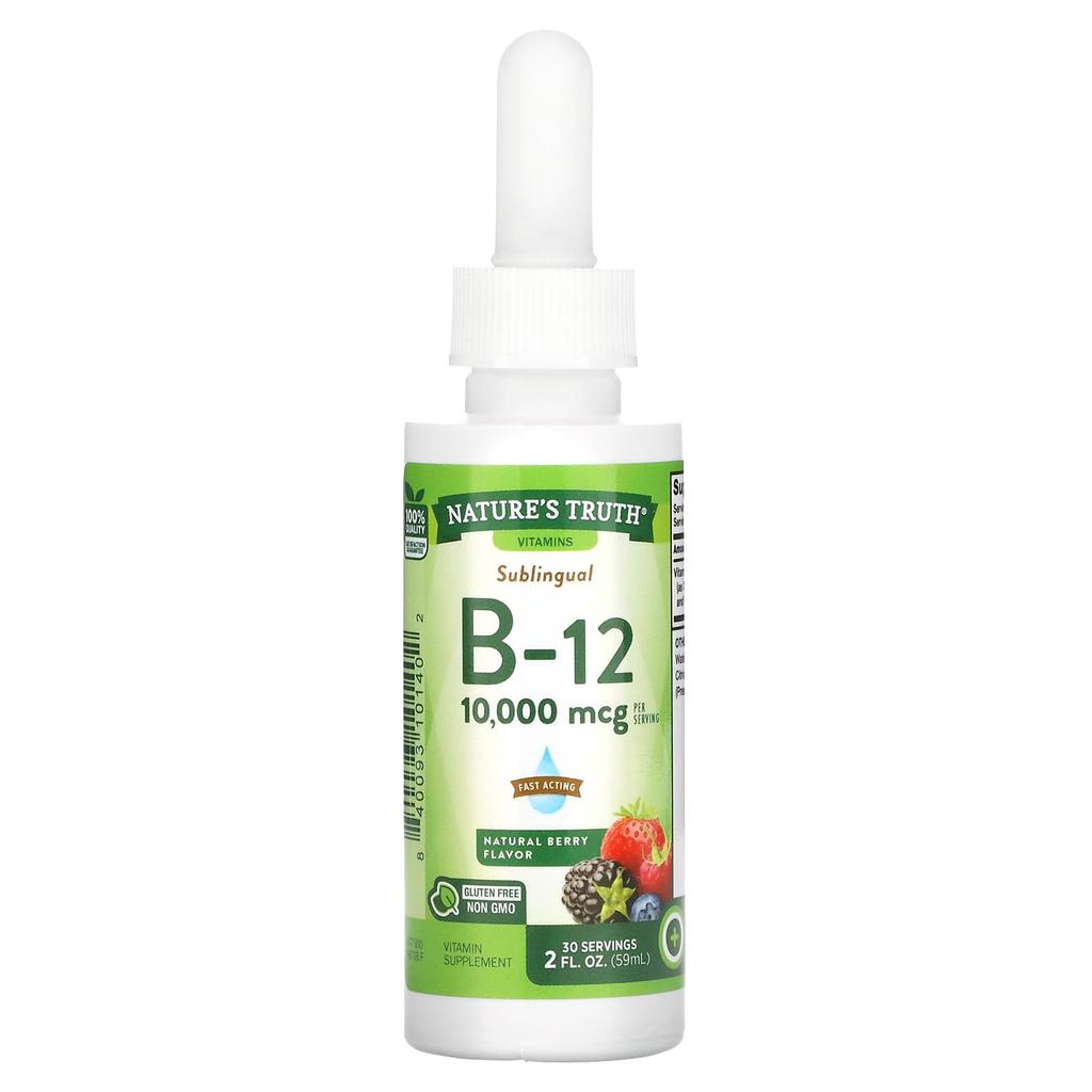 Nature'S Truth, Sulha B-12, Natural Berry, 10,000Mcg, 59Ml (2Fl Oz)