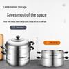 Supor 30cm 2-Layer 304 Stainless Steel Steamer