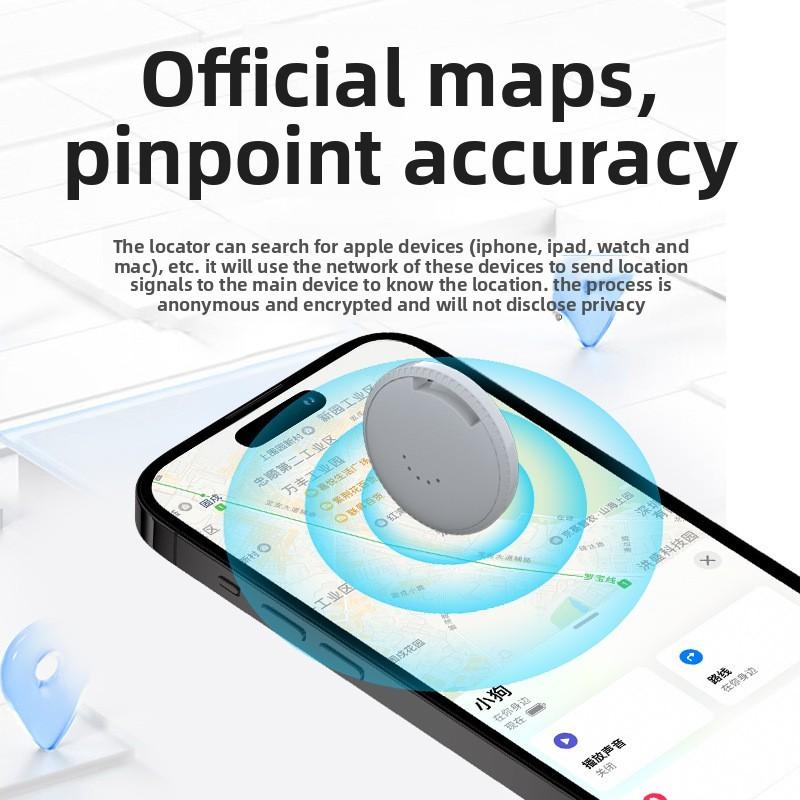 CD AirTag Умный браслет-трекер местоположения для iPhone iOS Приложение Find My Водонепроницаемый GPS Искатель для детей и пожилых людей Точно позиционирующая метка