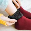 New Women Winter Warm Thicken Thermal Soft Casual Solid Color Socks Wool Cashmere Home Snow Boots Velvet Home Floor Sock