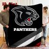 Panthers 2D Flat Pattern Flannel Blanket High quality All Seasons Warmth and Comfort Perfect for Christmas Gifts.SMT0917117