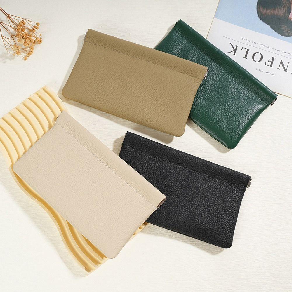 Кошелек из искусственной кожи, автоматическая закрытая косметичка, портативная сумка для денег для женщин, девушек, подарок