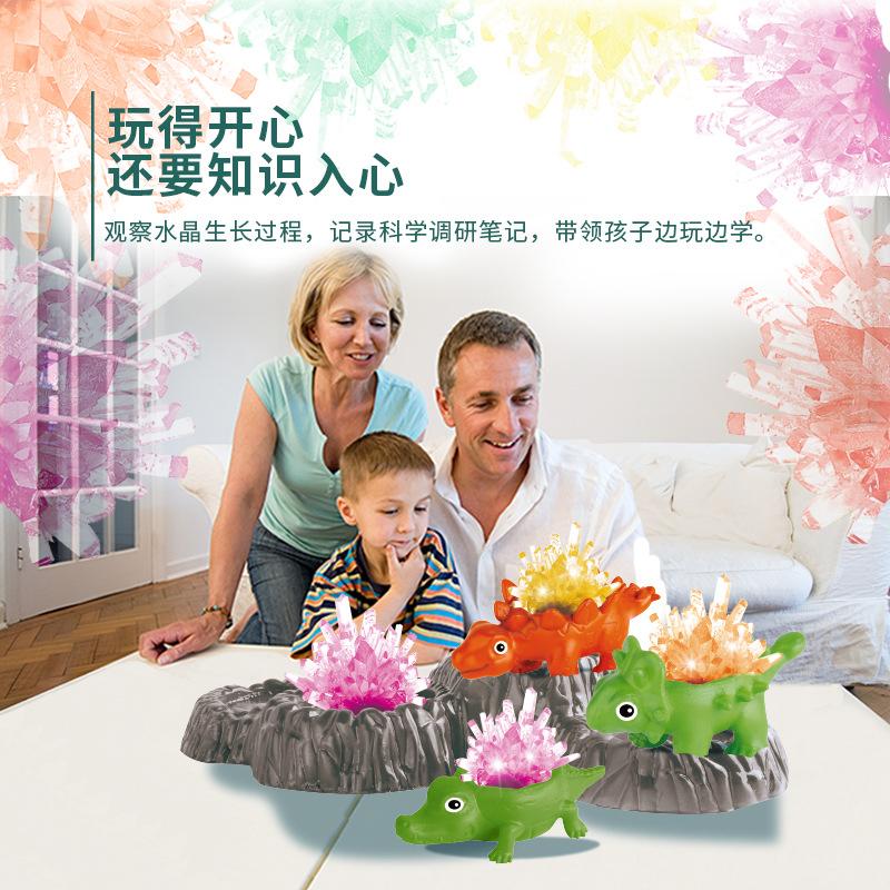 Dinosaur Crystal Planting Growing Experiment Planting Jurassic Craft Diy