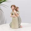 Hand-Painte Family Sculpture Elegant Resin Family Ornament  Mothers Day