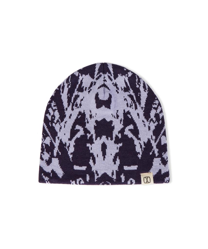 Шапка-бини Bajal Va Spread Square Jacquard Фиолетовая