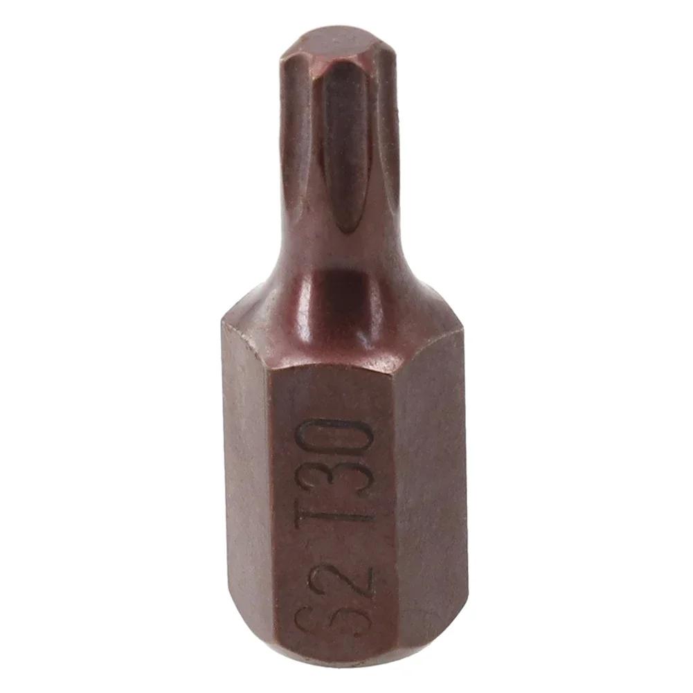 1pc 75mm Magnetic Torx Screwdriver Bit Steel 10mm Hex Shank Screwdrive For Impact Screwdriver T20/T25/T30/T40/T45/T50/T55