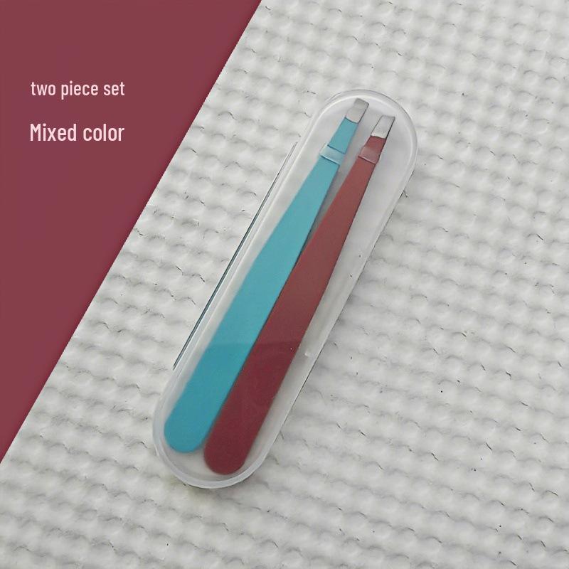 Розовый набор пинцетов для бровей и ресниц - Набор инструментов для стрижки из 2/3 предметов.