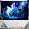 Tianma Гобелен Настенный Красочный Единорог Магия Простой Стиль Древний Миф Богемный Декор Гостиной
