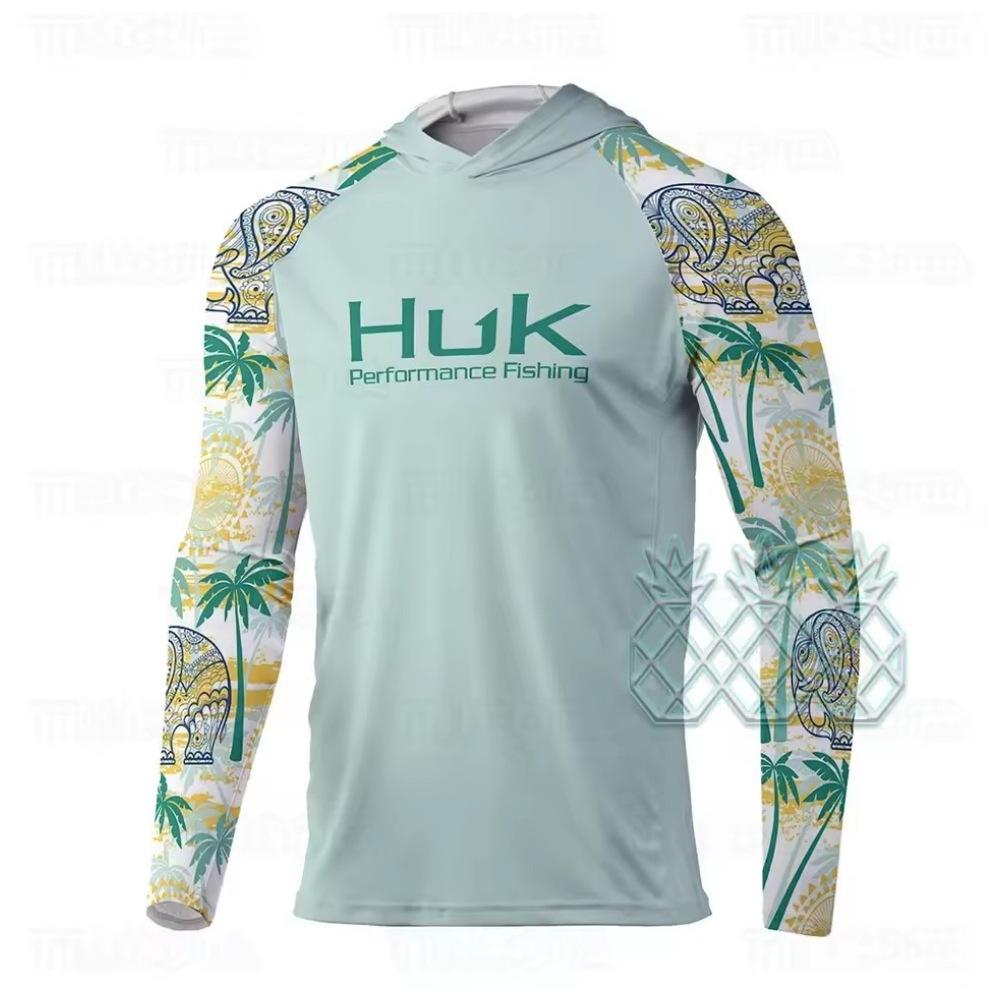 HUK Fishing Suit Men's Long-Sleeve Fishing Suit Sea Fishing Boat Quick-Dry Breathable Sun Protection Fishing Suit