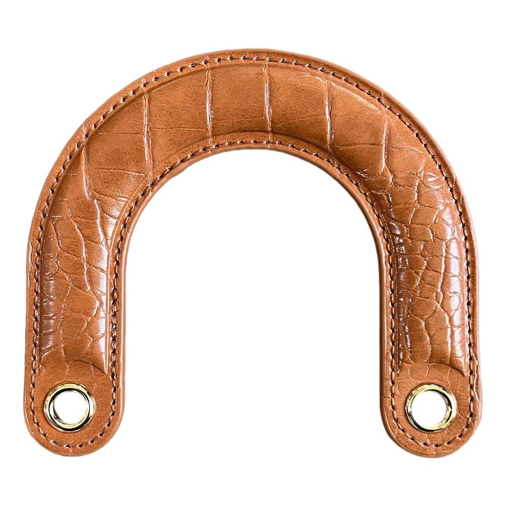 Curved PU Bag Strap Handle - Replaceable Handheld Bag Accessory