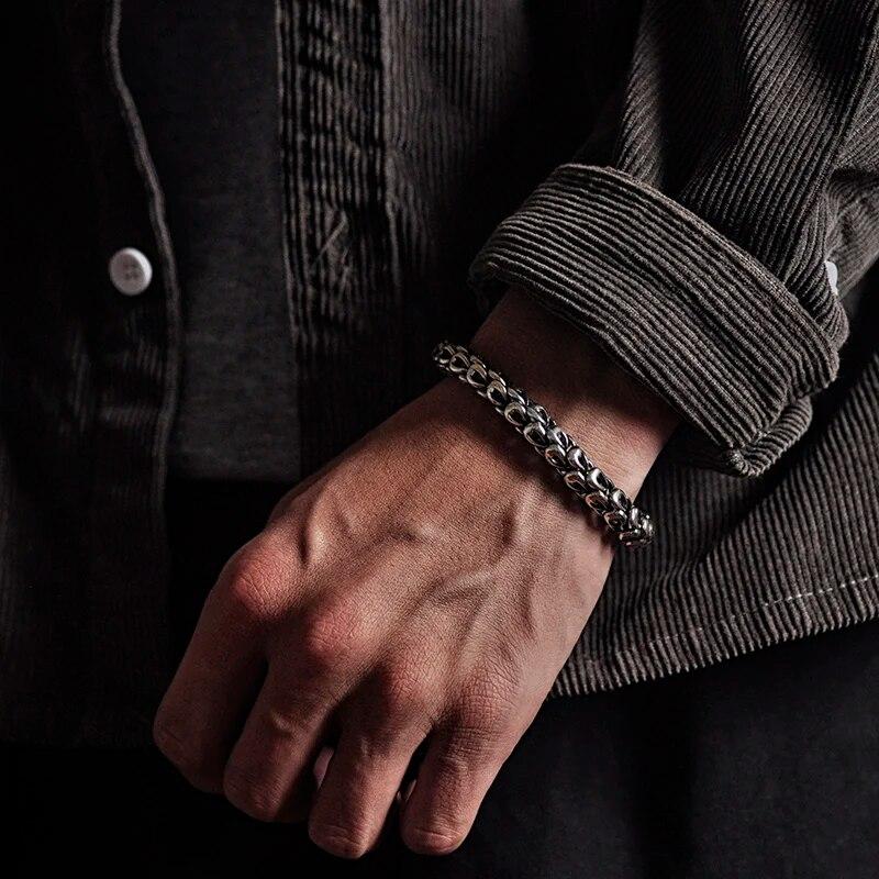 HX европейский и американский модный легкий роскошный браслет, модный мужской индивидуальный толстый чешуя дракона, ретро-ювелирные изделия, подарок на день рождения