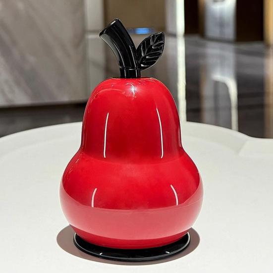 Pear Shaped Toothpick Holder, Large Capacity Covered Toothpick Storage Box, Kitchen Toothpick Dispenser Container with Dust-Proof Lid