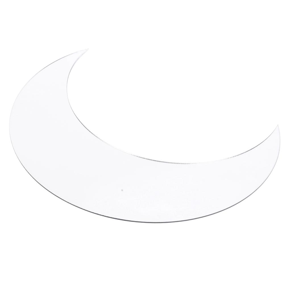 Наклейка на стену в форме луны, акриловая декоративная фоновая наклейка для домашнего офиса, коридора, серебра