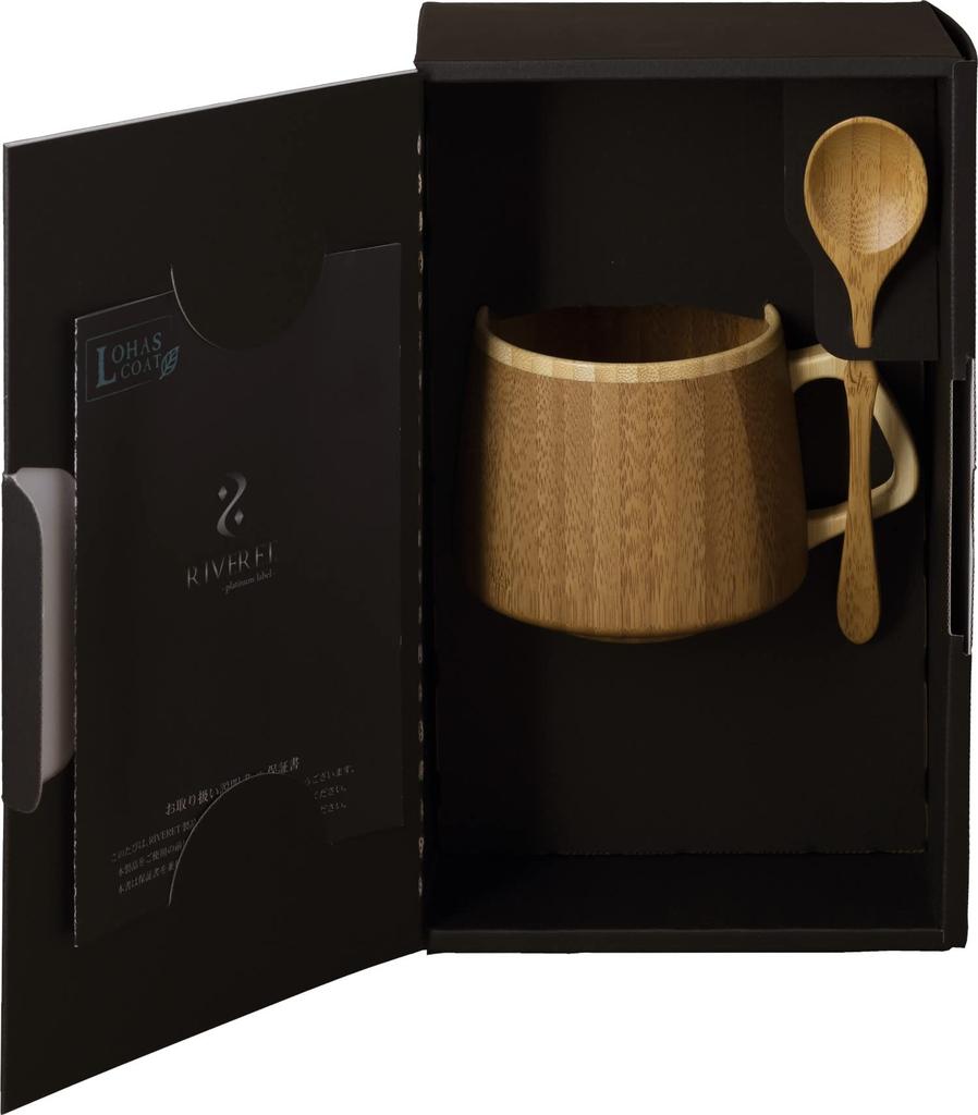 RIVERET French Mug + Spoon (Brown)