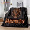 3D German J-Jaegermeister Elk Soft Flannel Blanket for Beds Bedroom Sofa Picnic,Throw Blanket for Cover Outdoors Leisure Gift