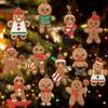 Christmas Decorations Pendent Gingerbread Man Decor Pendent Funny Xmas Tree Pendant Unique Nativity Scene Ornament Chee