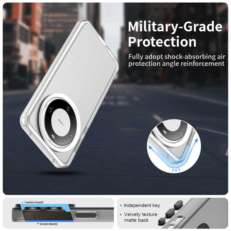 Для Huawei Mate 60 Pro Чехол Чехол Huawei Mate 60 Pro Capa Phone Back Прозрачный Матовый Прозрачный Чехол Huawei Mate 60 Pro