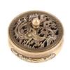 Incense Burner Decor Metal Incense Holder Ornament Detachable Lid Design Desktop Decoration For Yoga Room Tea Room Balcony