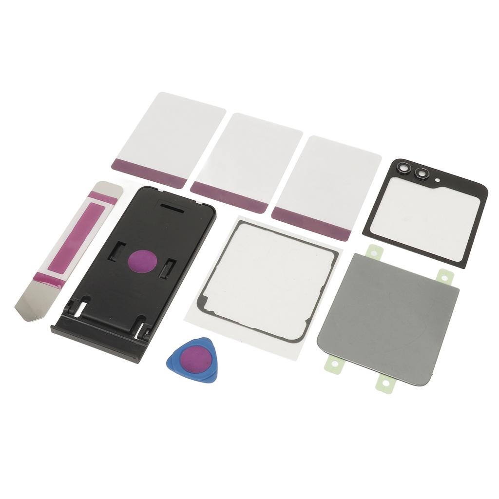 Замена заднего стекла Задняя крышка Стеклянный корпус Дверца с предварительно установленной лентой Объектив камеры Инструменты для Galaxy Z Flip 5 Z