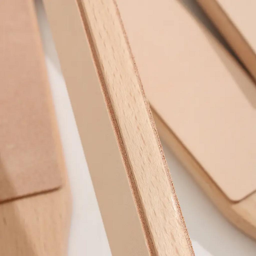 Двусторонние кожаные точилки с деревянной ручкой DIY Полировальная доска для моделирования кожи Осветление Важный аксессуар
